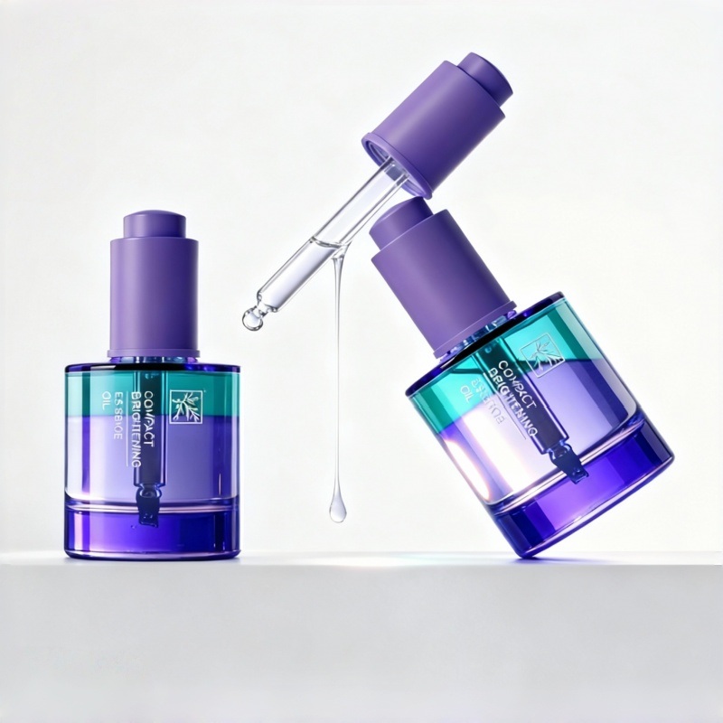 NS-D0010 15ml 30ml 50ml cylindrical thick-bottomed push-down dropper bottle