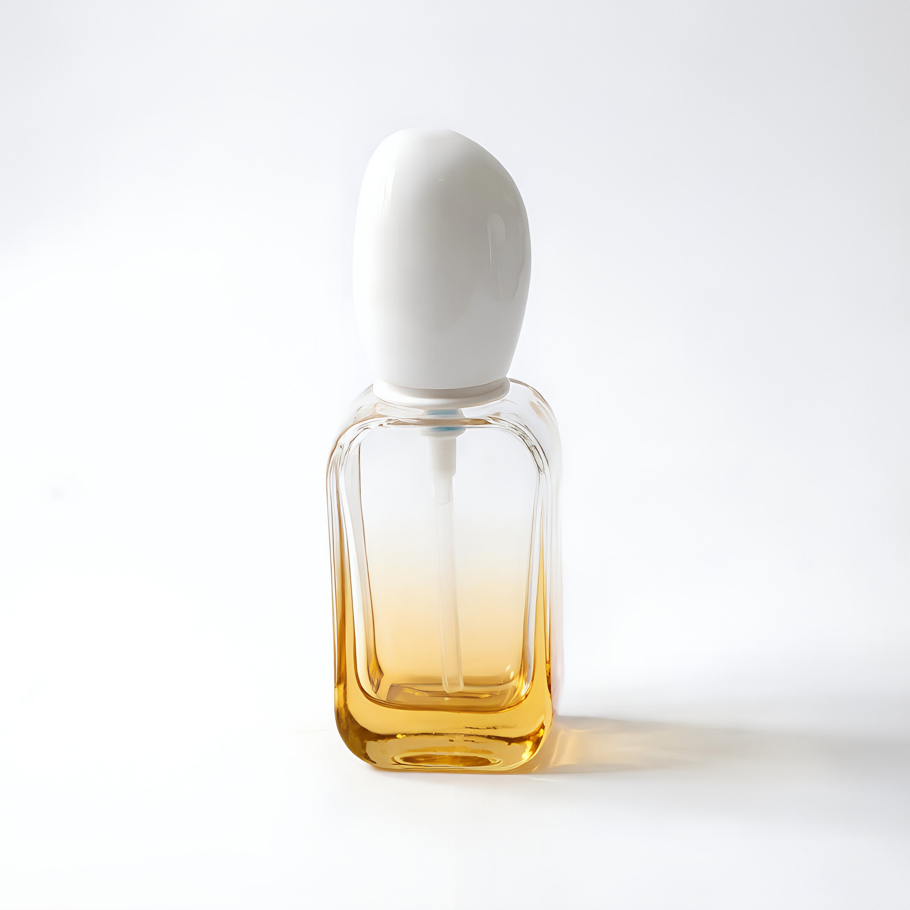 クリア Glass Perfume Oil Bottle 付き Gold Base