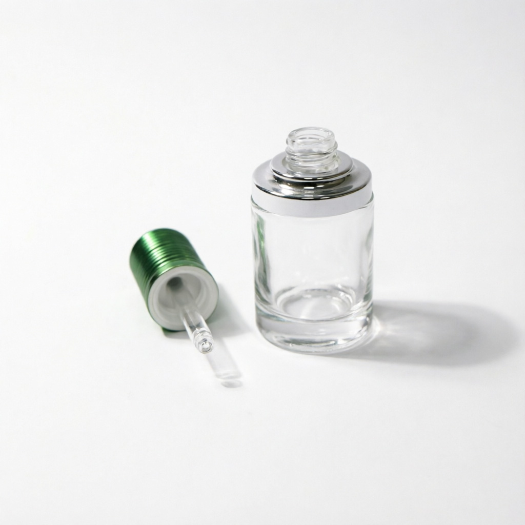 Airless Glass Serum Pump Bottle
