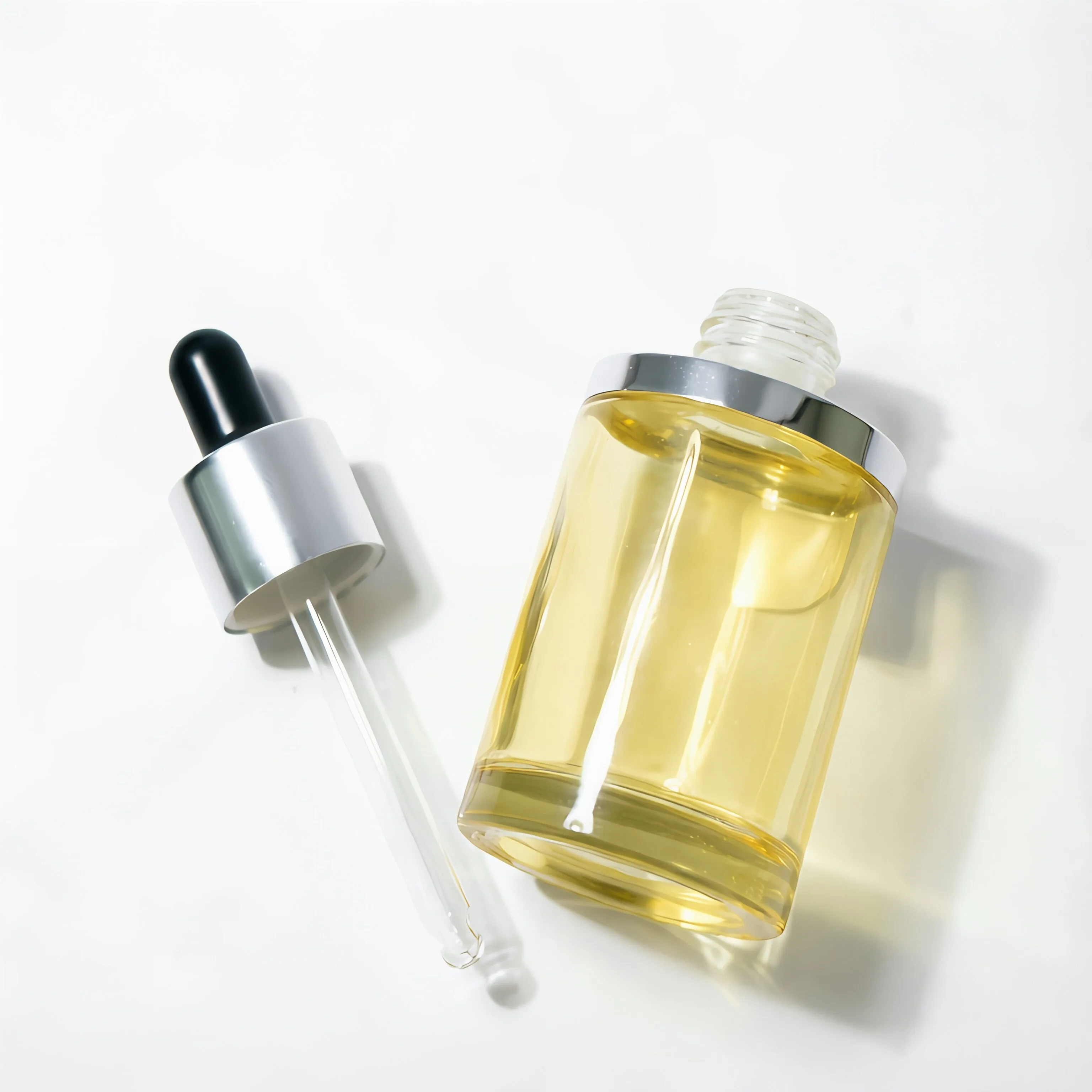 Yellow Glass Essential Oil Bottle with Dropper