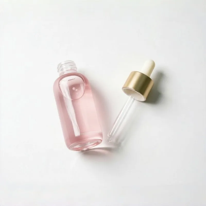 Pink Gradient Glass Essence Bottle