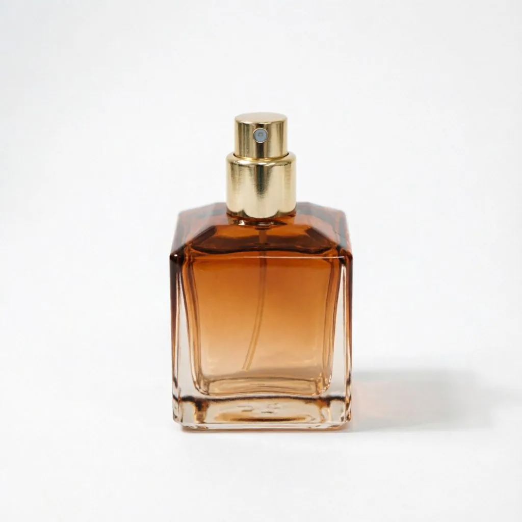 Brown Glass 향수 병 포함 Gold Cap