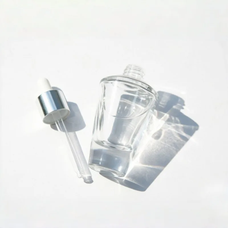 Silver Bottleneck 유리 스포이드 병 15ml