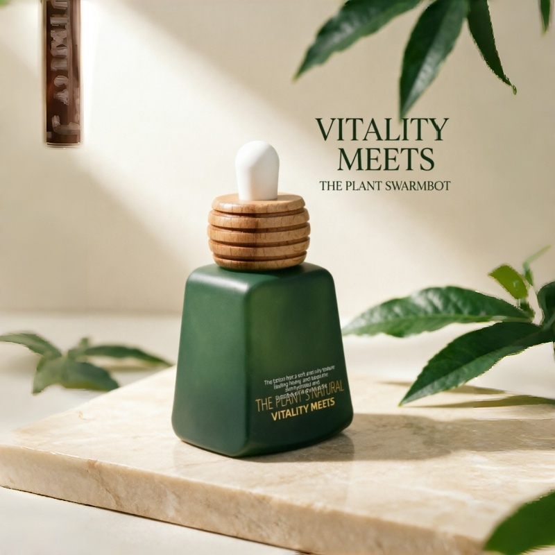 반투명 Green Glass 에센셜 오일 병 50ml