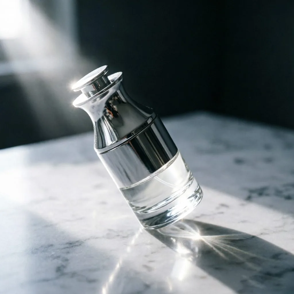 Luxury Silver Glass Serum şişe