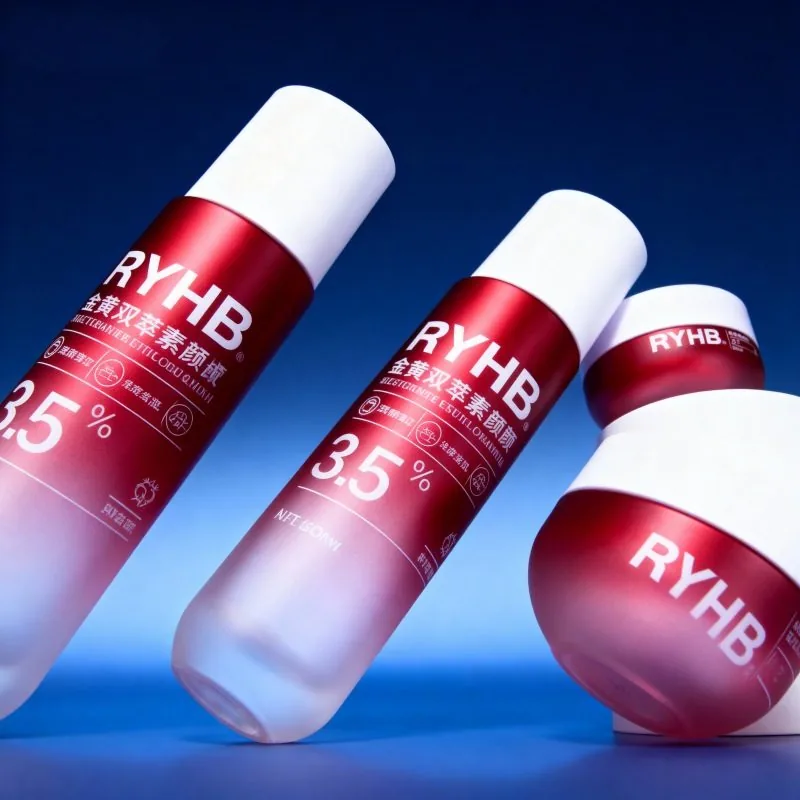 NS005 Kosmetikproduktverpackung 100 ml 120 ml Glasflaschen für die Hautpflege