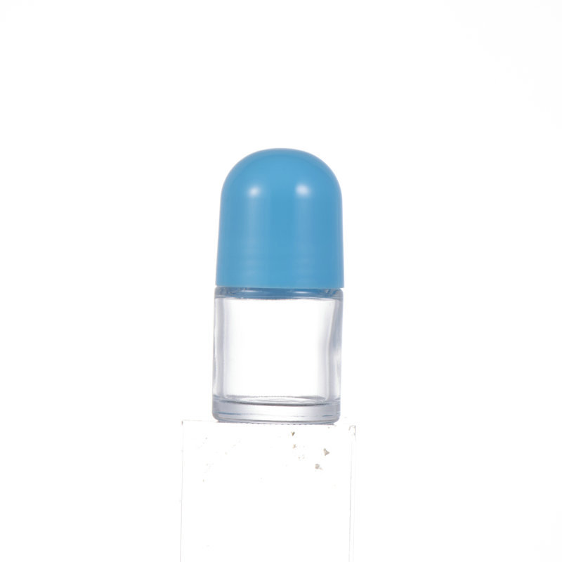 NS-G005 Ball bearing bottle cap 25ml 30ml 50ml antiperspirant deodorant lotion glass bottle