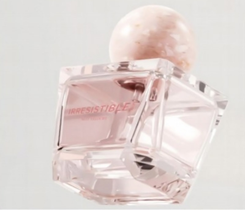 NS-X027 Square-shaped glass perfume bottle with round cap