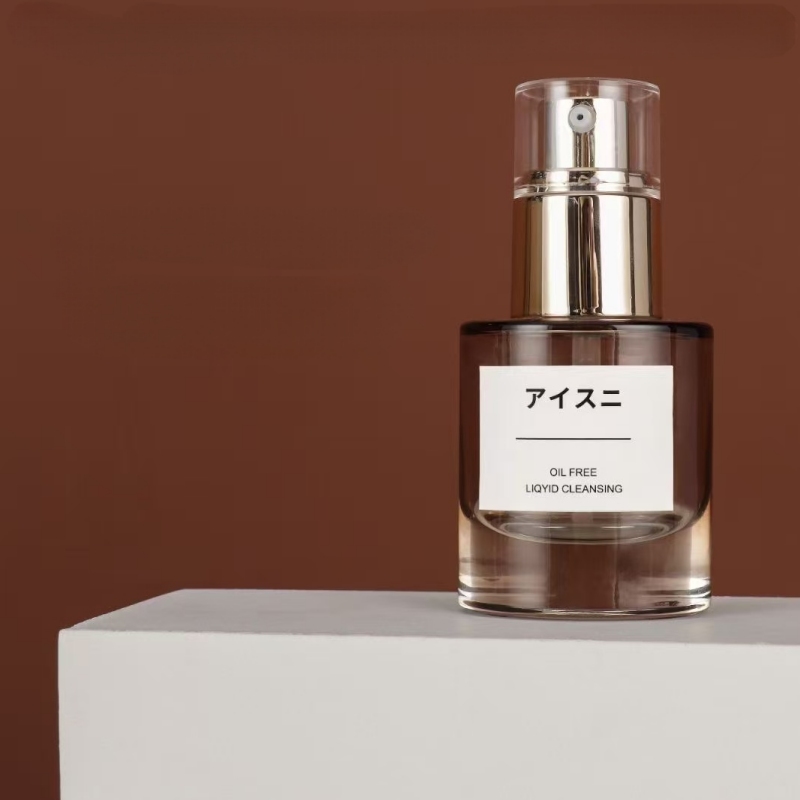 NS012 50ml 120ml Glass Empty Cosmetic Bottles 50g Cream Jar Packaging Supplier