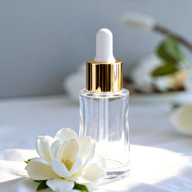 NS-D023 30ml Slim Waist Essence Foundation Glass Dropper Bottle