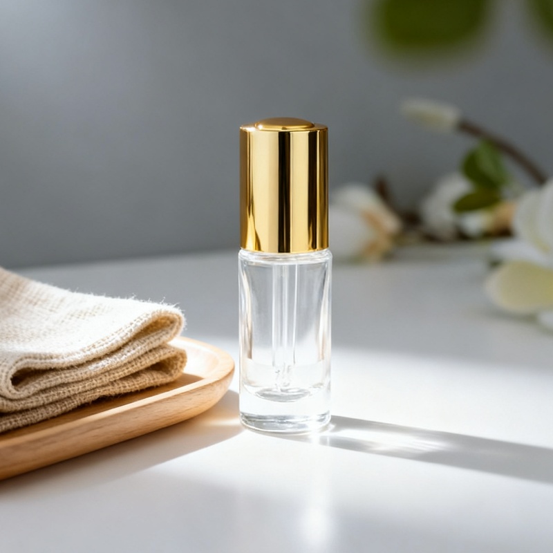 NS-D026 Wholesale 15ml Round Dropper Press Glass Bottle