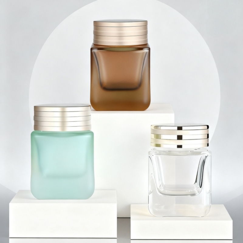 NS-M008 50g Square-shaped thick-bottomed cream bottle