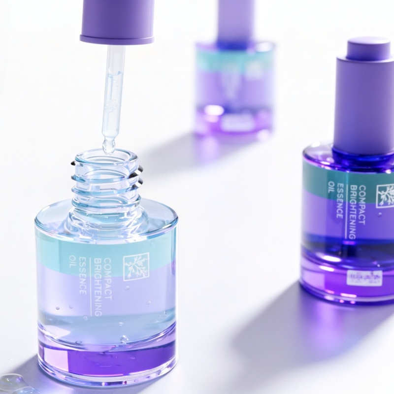 NS-D0010 15ml 30ml 50ml cylindrical thick-bottomed push-down dropper bottle