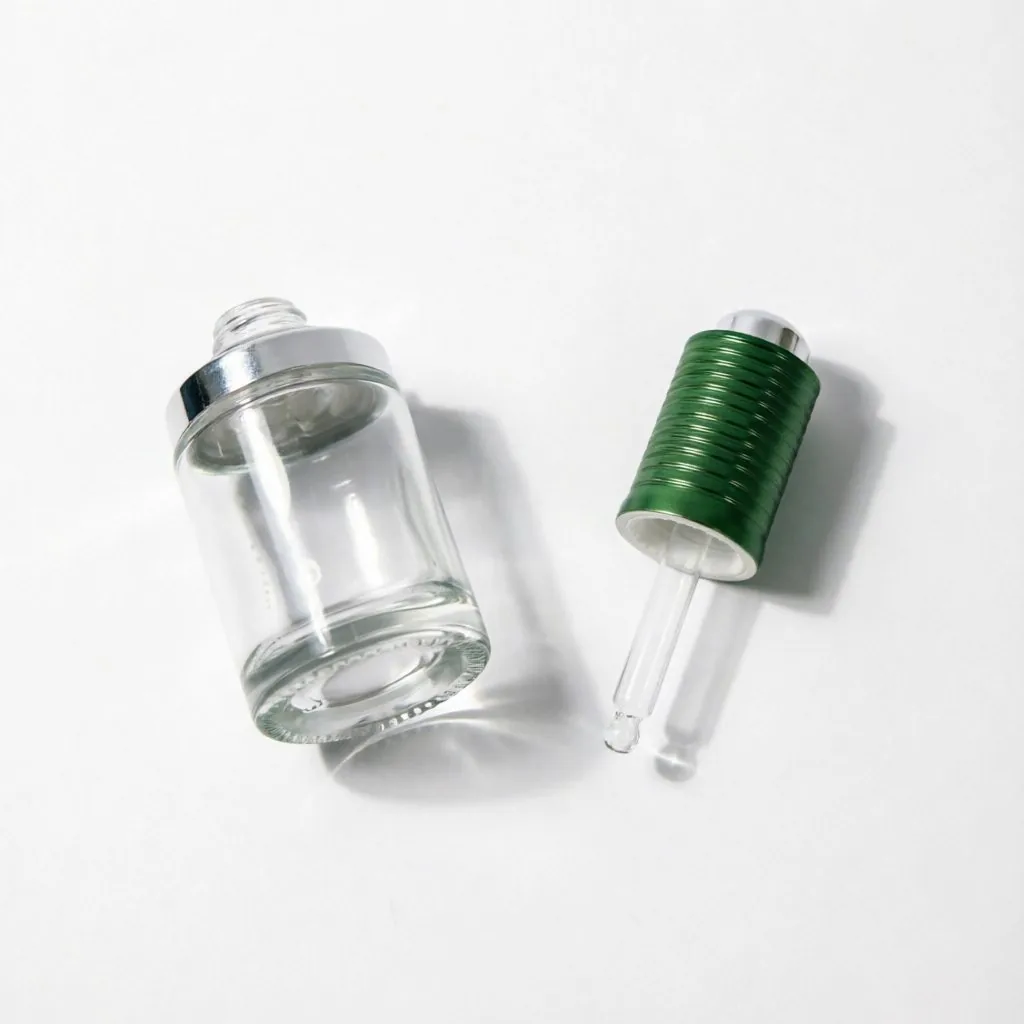 Airless Glass Serum Pump Bottle