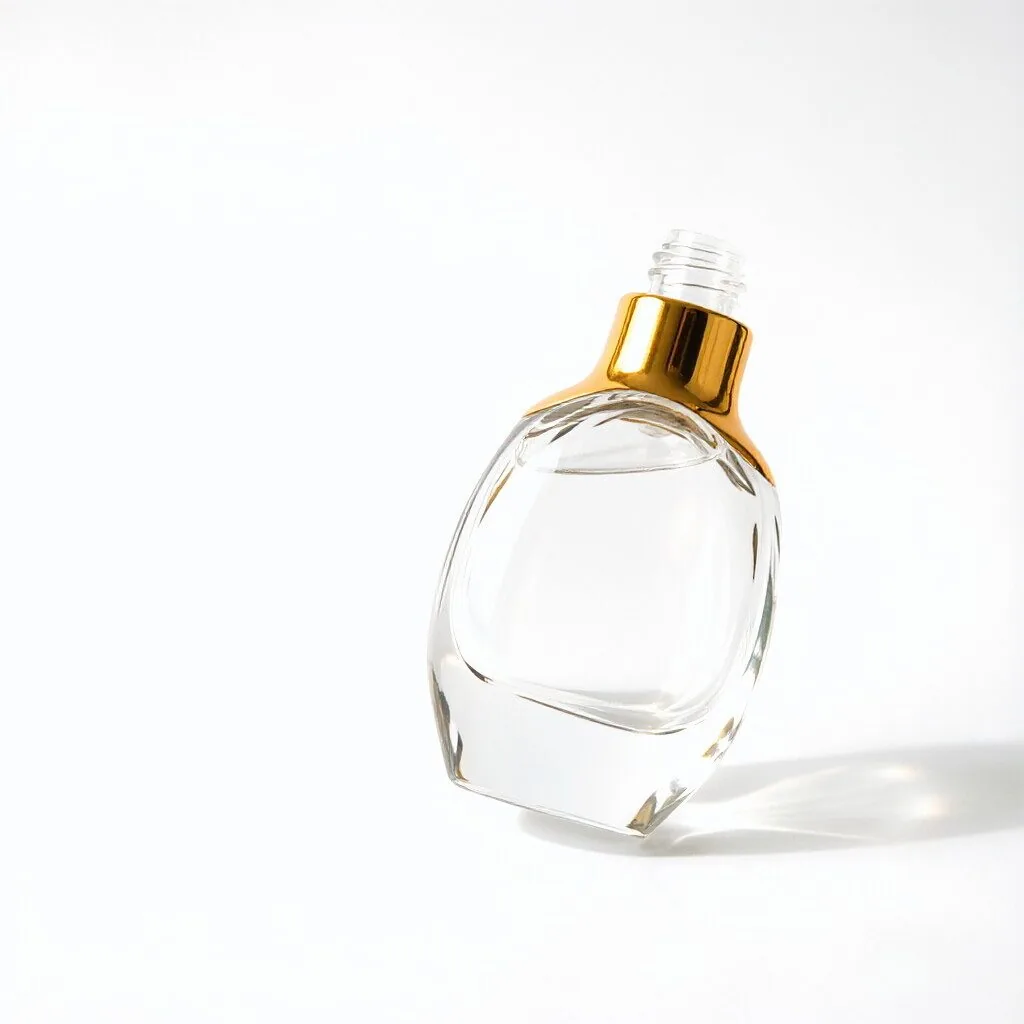 Clear Round Glass Essential Oil Dropper Bottle