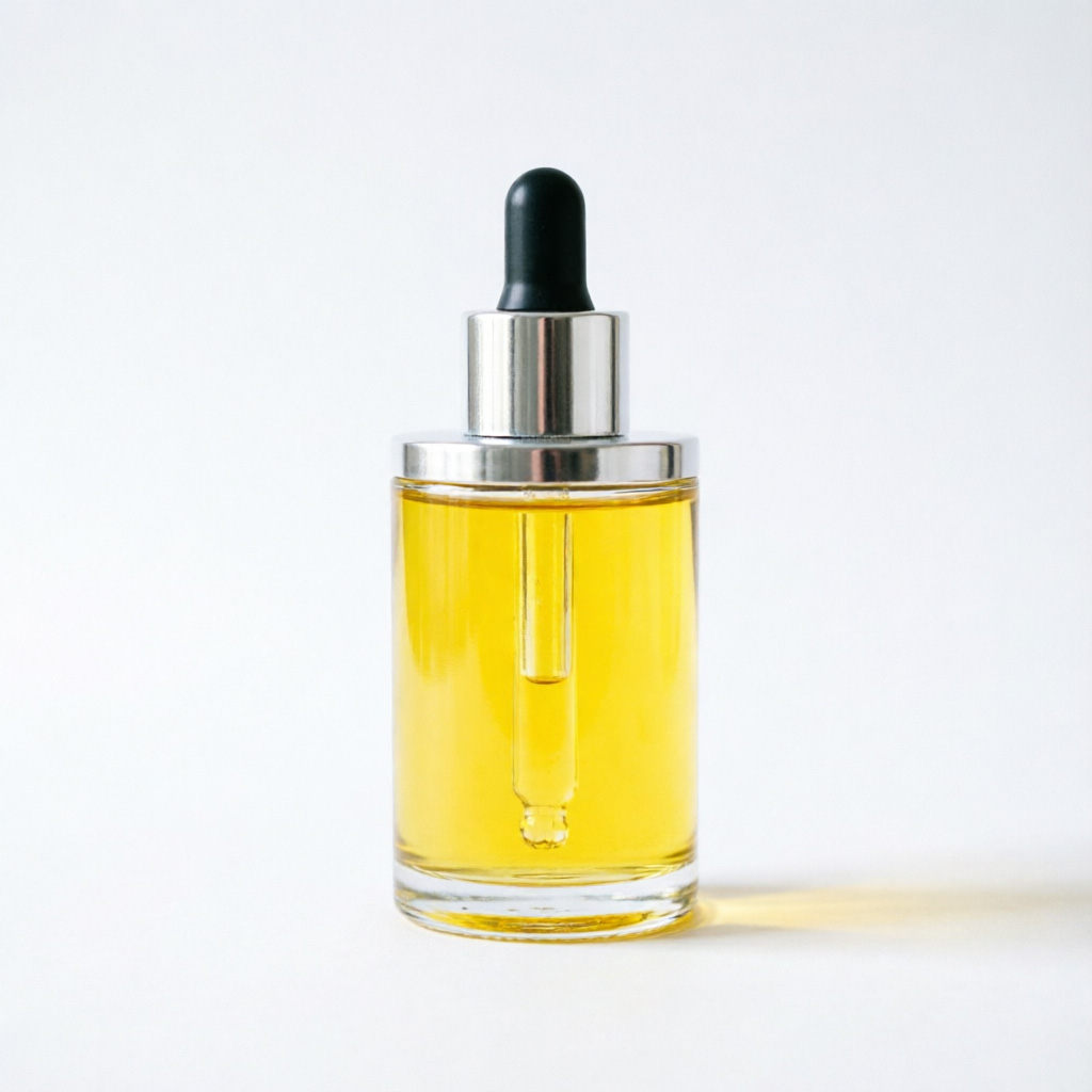 Yellow Glass Essential Oil Bottle with Dropper