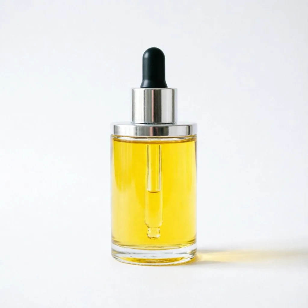 Yellow Glass Essential Oil Bottle with Dropper
