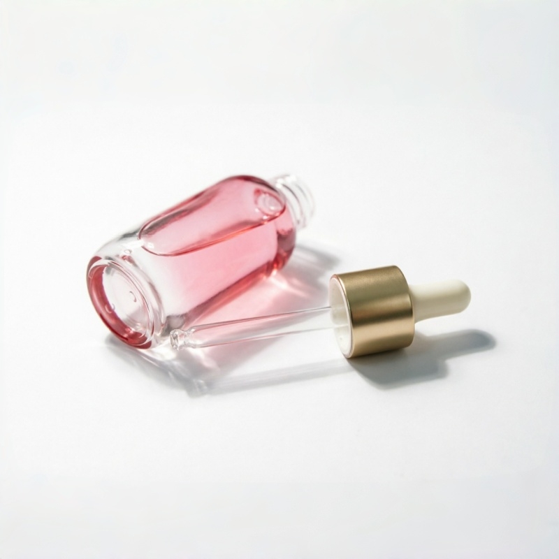 Pink Gradient Glass Essence Bottle