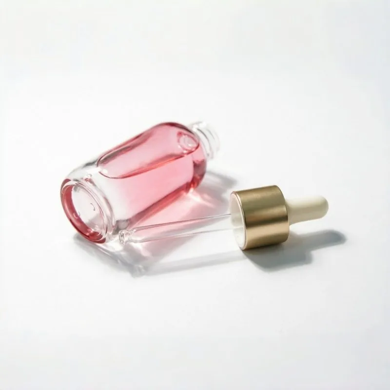 Pink Gradient Glass Essence Bottle