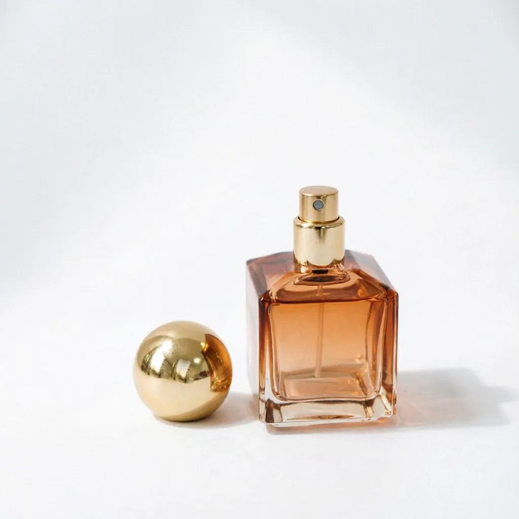 Brown Glass 향수 병 포함 Gold Cap