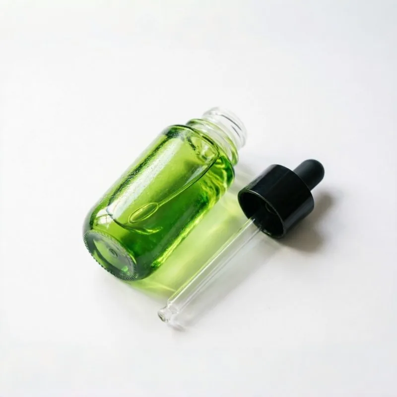 Mini Green 유리 스포이드 병 5ml 10ml 15ml 30ml