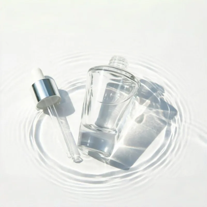 Silver Bottleneck 유리 스포이드 병 15ml