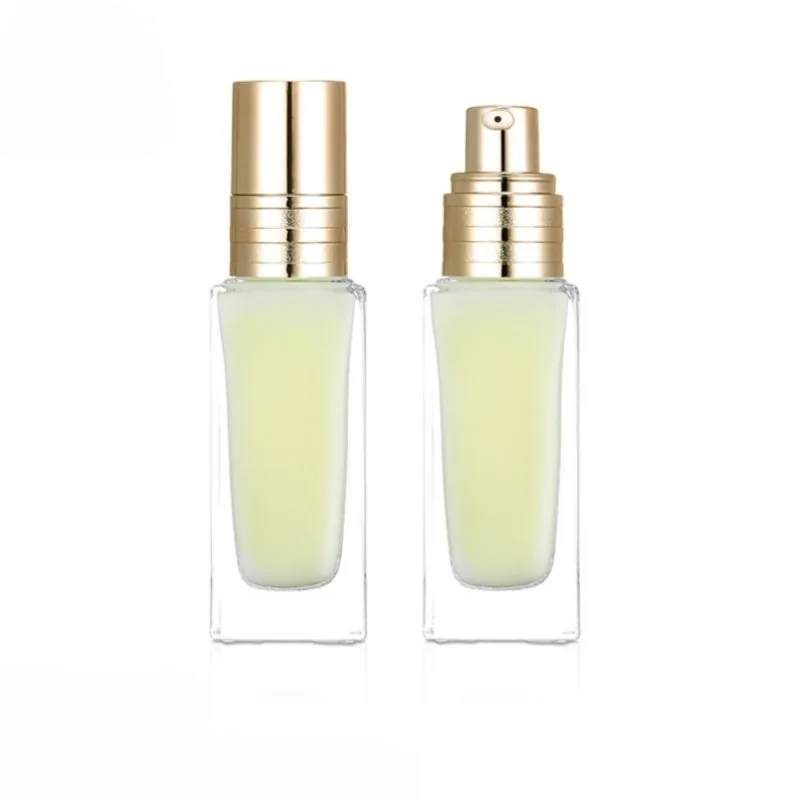 30ml Cam Kare Şeffaf Losyon Şişeleri