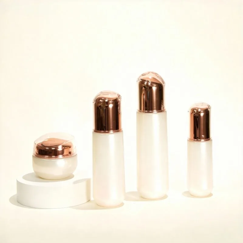 50ml 100ml Wholesale luxury frosted clear cosemtics lotion pump bottle