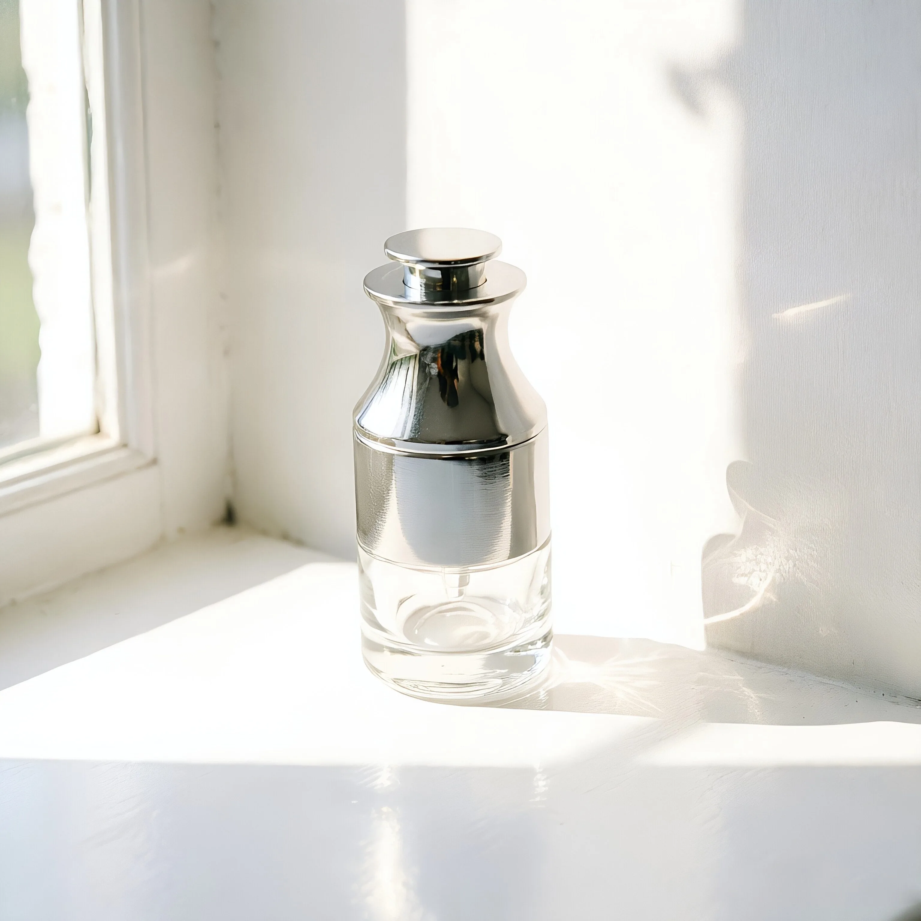 Luxury Silver Glass Serum şişe