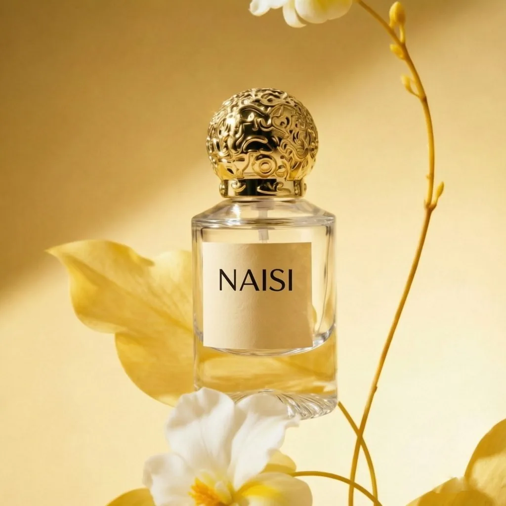 Embossed Square Glass Parfümflasche mit Gold Ball Cap 50ml