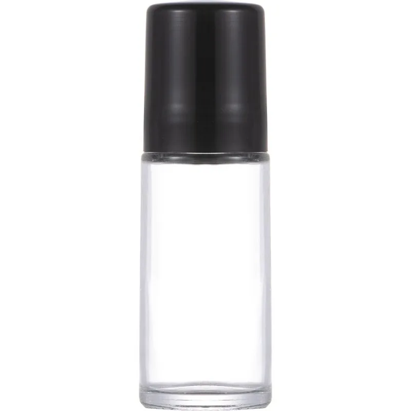 Bouteilles vides de parfum/déodorant en forme de boule de verre cylindrique de 50 ml, vente en gros