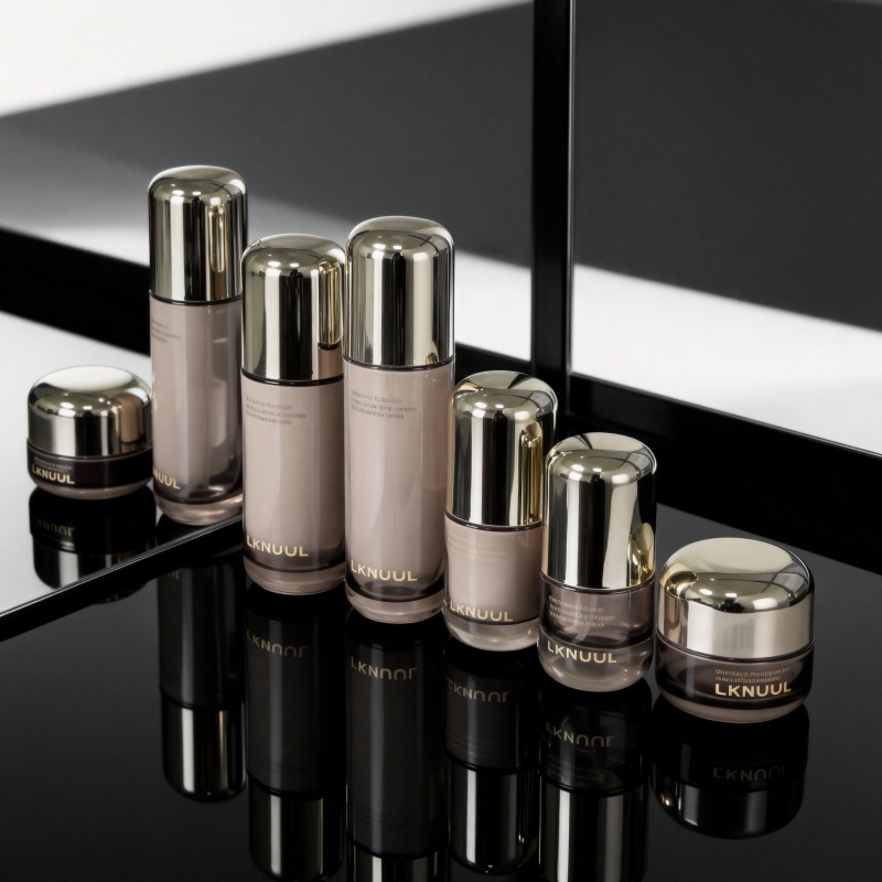 NS003 Empty Skincare Bottles 50ml 100ml Cosmetic Glass Packaging