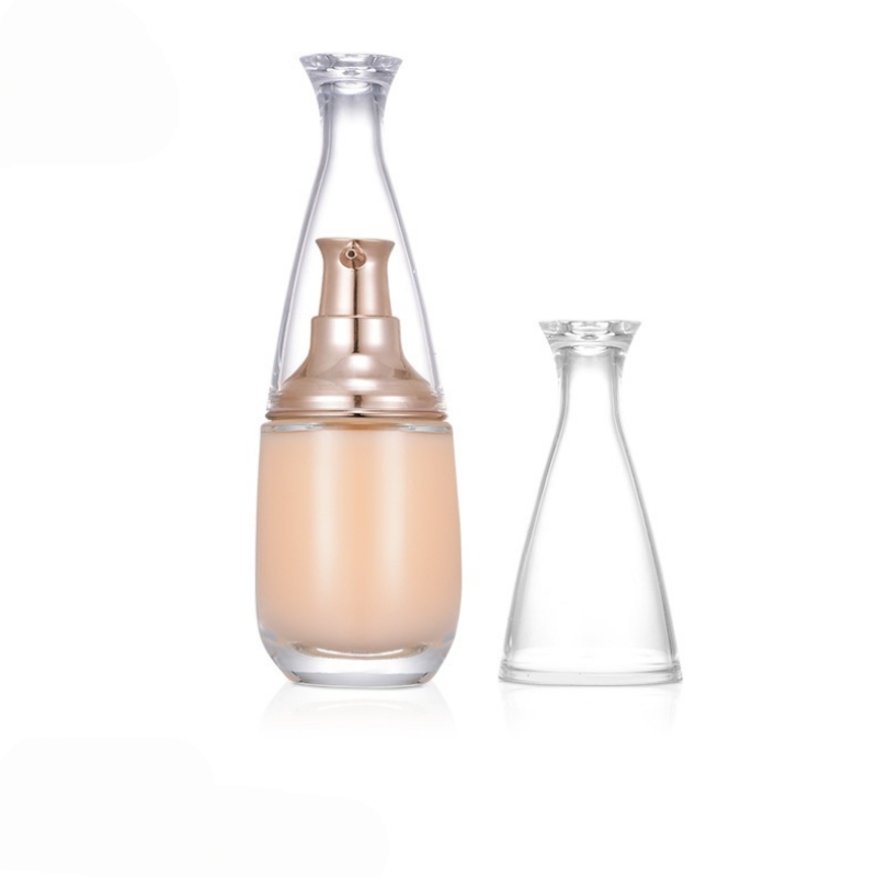 NS-F005 40ml oval clear glass bottle Foundation liquid bottle