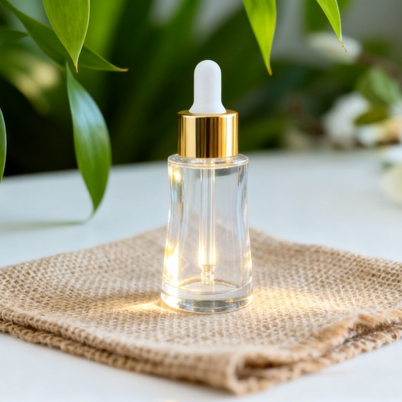 NS-D023 30ml Slim Waist Essence Foundation Glass Dropper Bottle