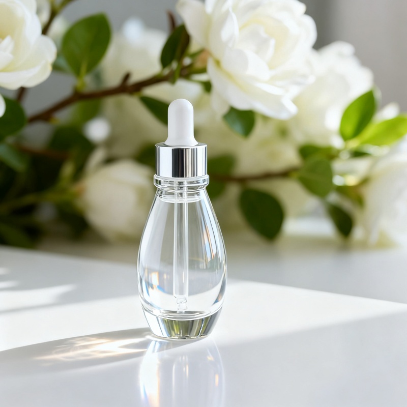 NS-D025 Luxurious oval dropper essential oil bottle 30ml