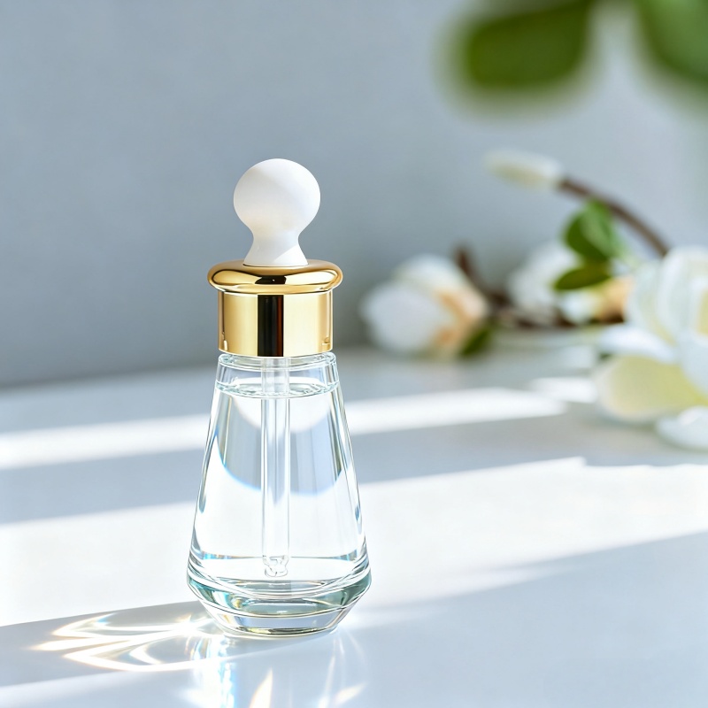 NS-D028 Customizable 30ml/50ml empty glass bottles for serum foundation