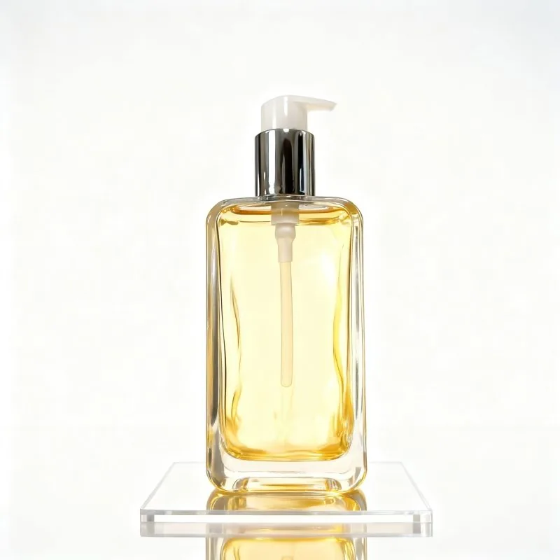 NS-029 250ml 8oz Large Capacity Square Essential Oil Spray Pump Bottle