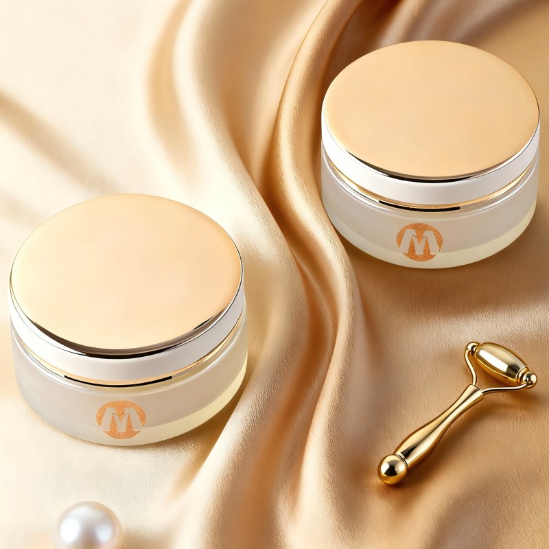 NS-M002 New High Quality Glass Face Cream 100g Glass Cosmetic Packaging Jar