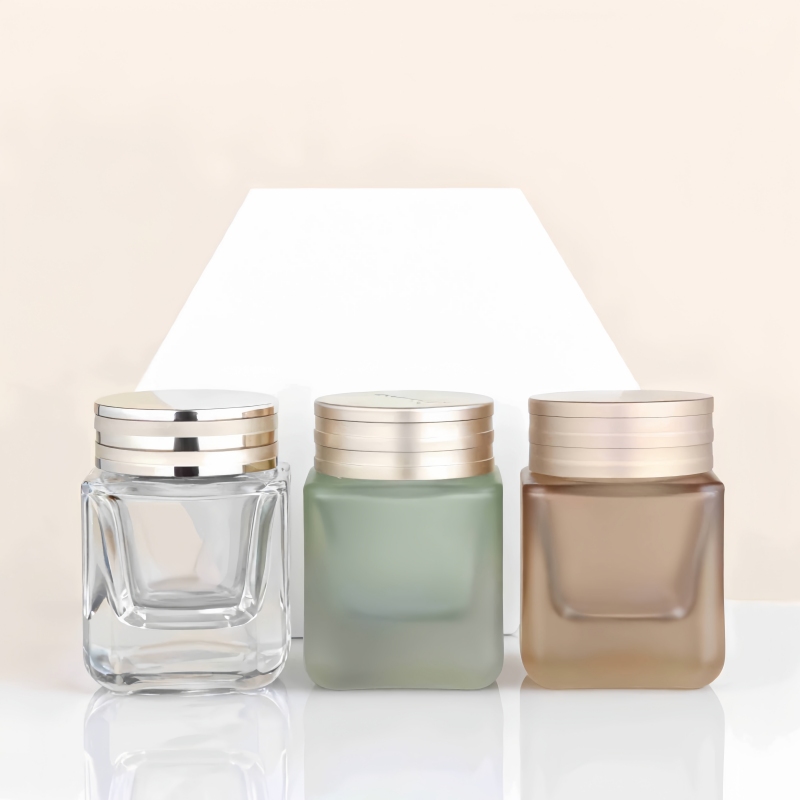 NS-M008 50g Square-shaped thick-bottomed cream bottle