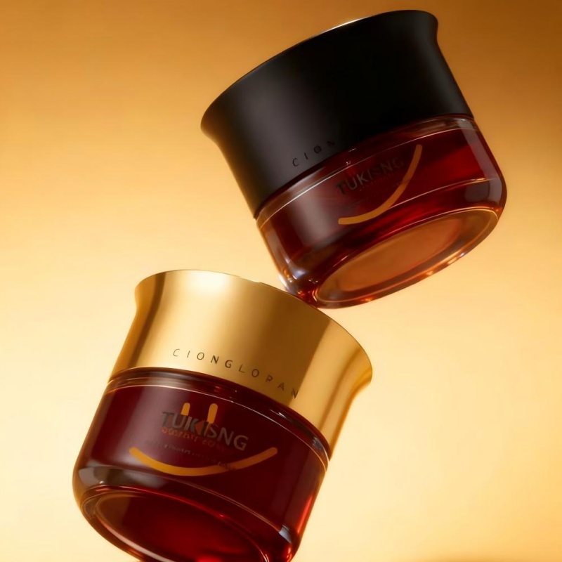 NS-M015 Custom Logo 30G 50G Moisturizer Jar Clear Grey Glass Lotion Pump Bottle with Silver Cap