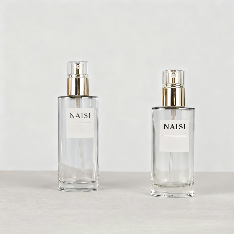 NS-D002 30ml, 40ml, 120ml, 100ml cosmetic spray/pump/toner essential oil glass bottle