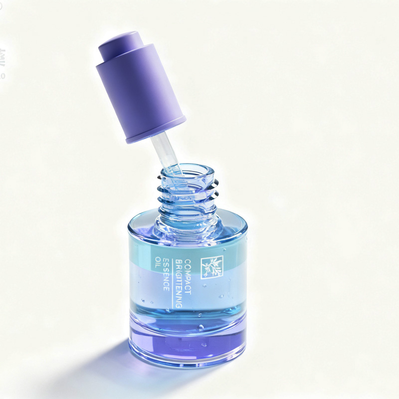 NS-D0010 15ml 30ml 50ml cylindrical thick-bottomed push-down dropper bottle