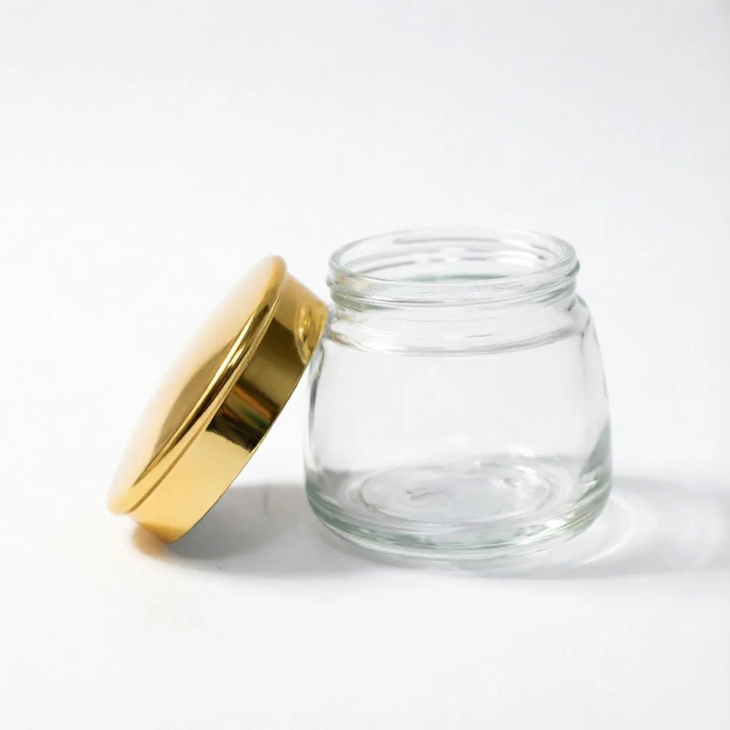 Luxury Cosmetic Cream Jars with Premium Glass Packaging