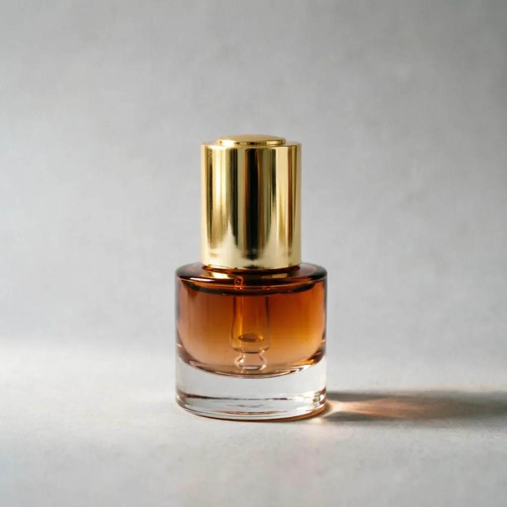 Luxury Amber Glass Serum Pump Bottle