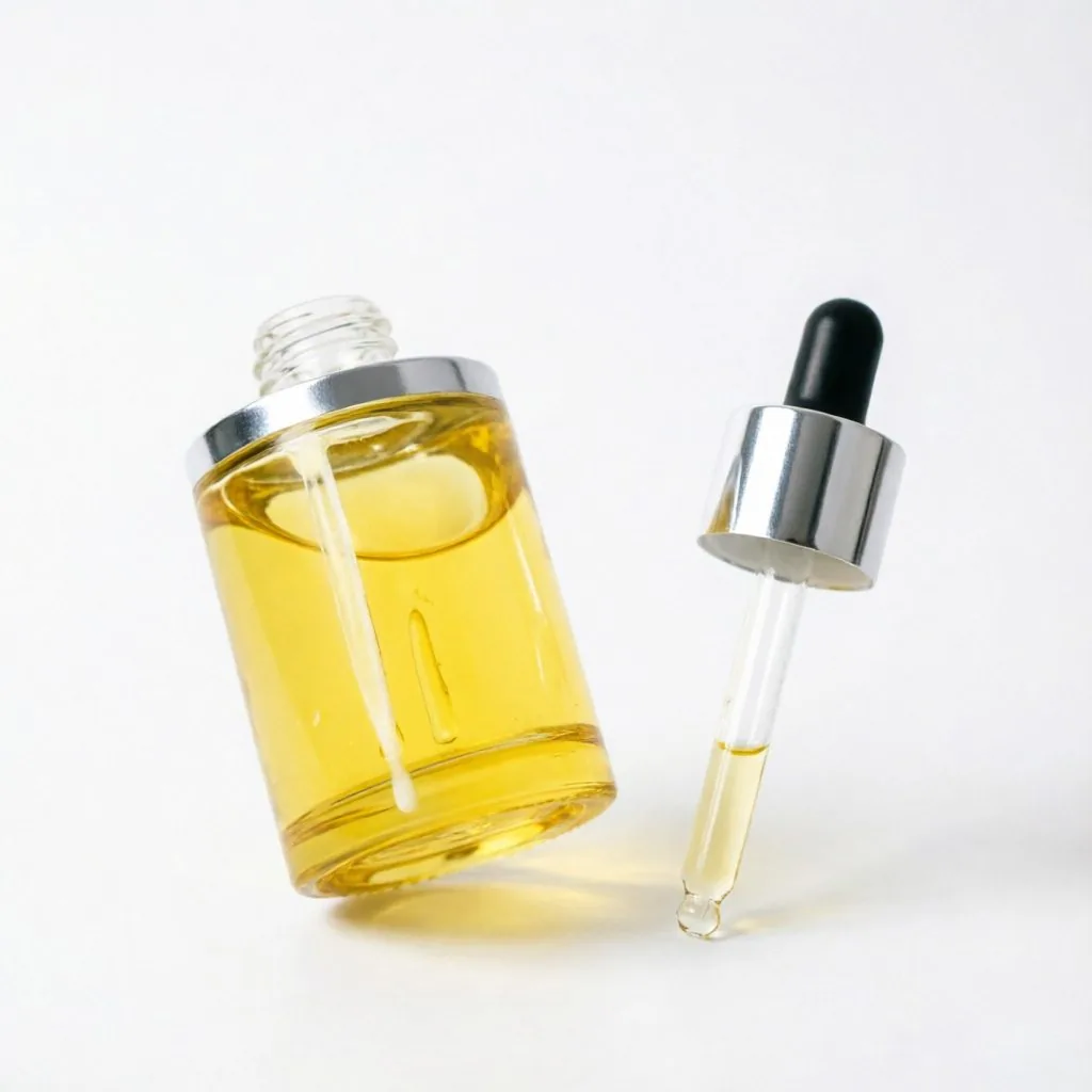 Yellow Glass Essential Oil Bottle with Dropper