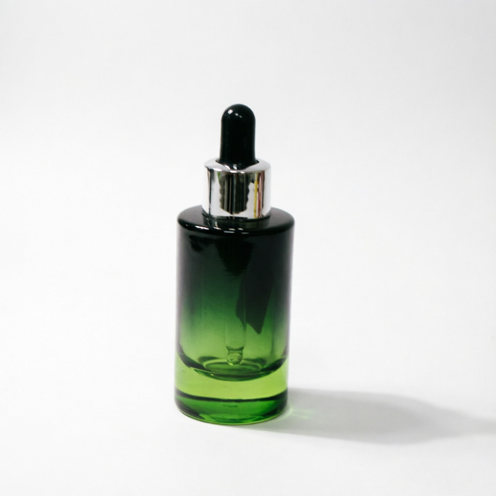 Green Gradient Glass Serum флакон