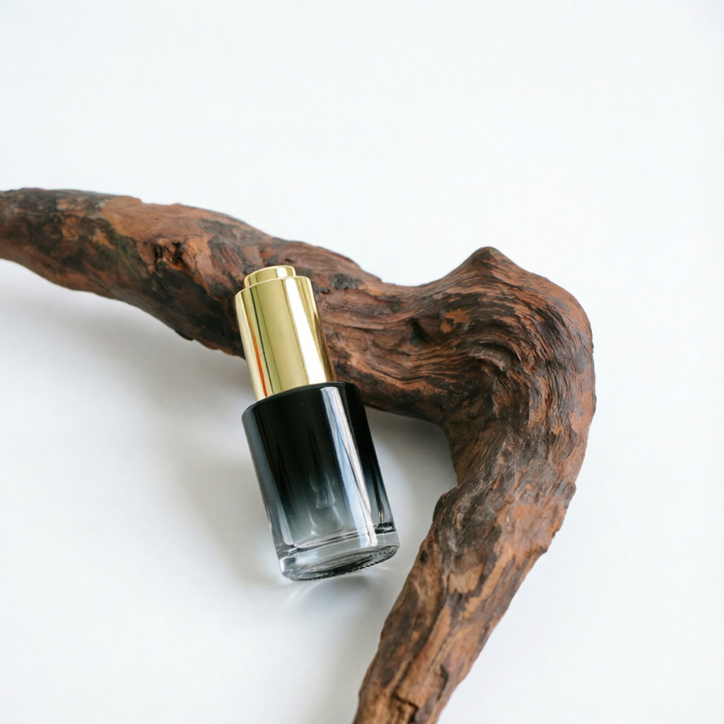 Black Gold Glass Serum Dropper флакон