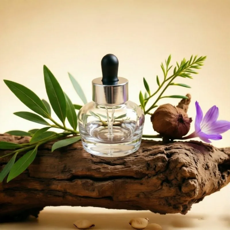Round 투명 Glass Serum 스포이드 병 30ml