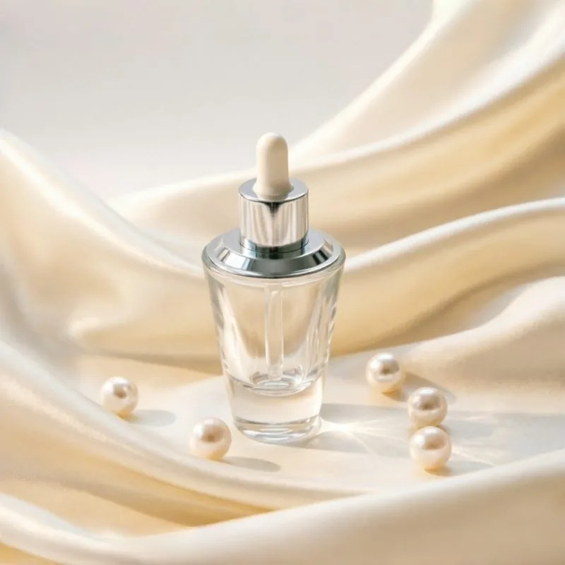 Silver Bottleneck 유리 스포이드 병 15ml