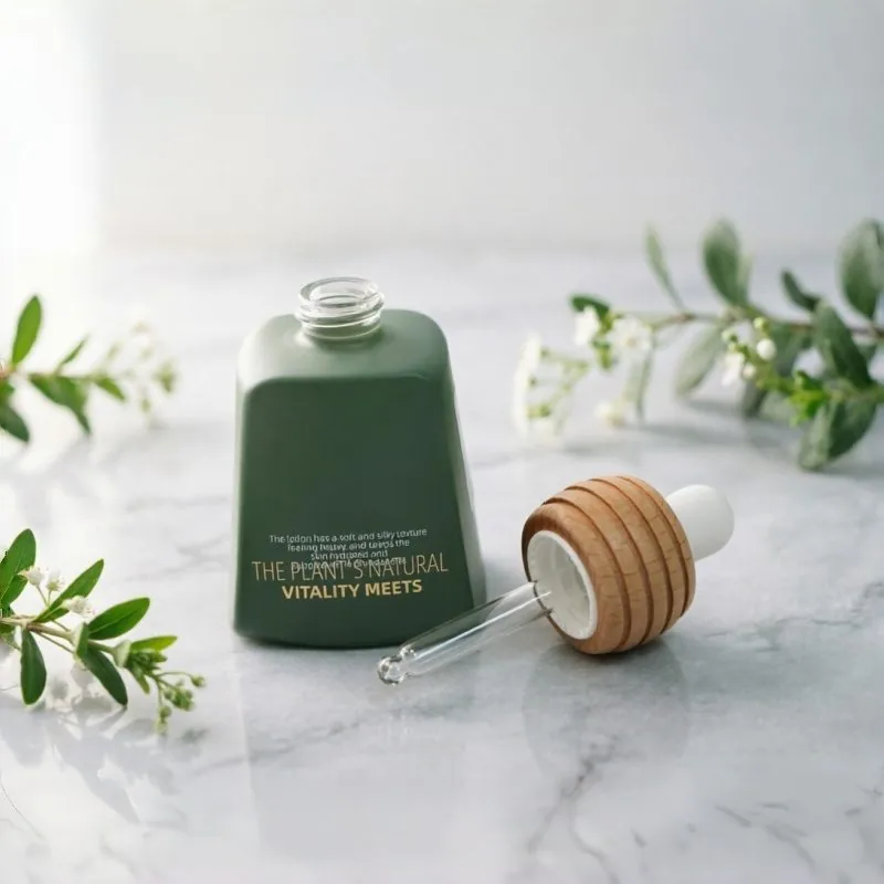 반투명 Green Glass 에센셜 오일 병 50ml